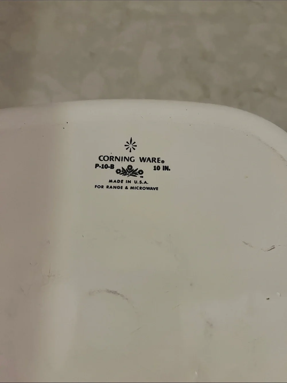 Vintage Cornflower Corningware Casserole Dish 10